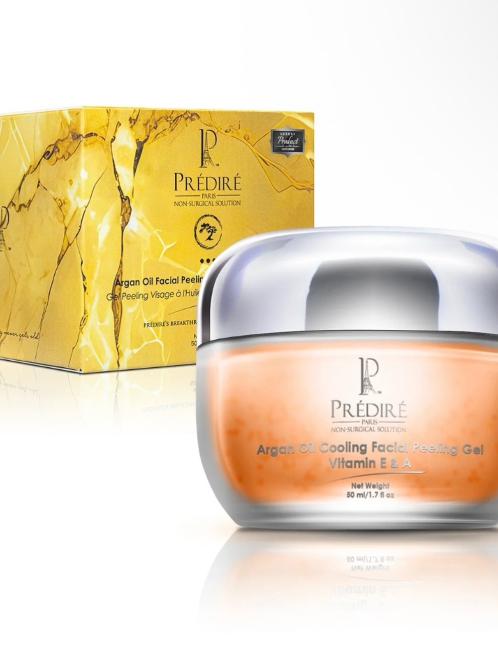 Prédiré Argan Oil Cooling Facial Peeling Gel — Peach